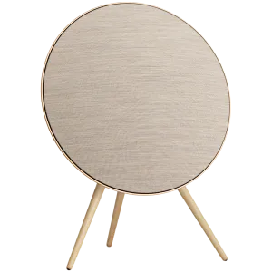 Beosound A9 5th Gen Speaker Gold Tone (Back Sand/Cover Golden/Legs White Oak)