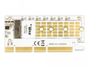 PCI Express x16 (x1 / x4 / x8) карта Delock, за M.2 NVMe M.2 Key M, RGB LED