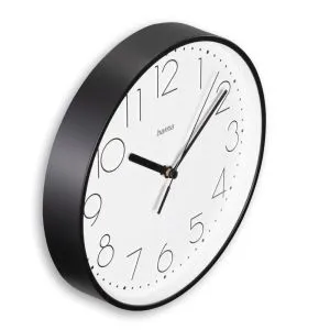 Hama "Salina" Wall Clock, &Oslash; 22 cm, No Ticking, black