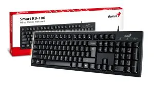 Genius клавиатура кирилизирана Smart Keyboard KB-100 Black - AI, BG Layout, USB