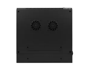 Комуникационен шкаф Lanberg rack cabinet 19" double-section wall-mount 6U / 600x600 for self-assembly (flat pack), black