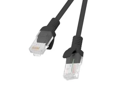 Кабел Lanberg patch cord CAT.5E 0.5m, black