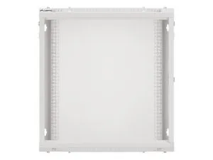 Комуникационен шкаф Lanberg rack cabinet 19" wall-mount 12U/600x450 for self-assembly with metal door grey (flat pack)