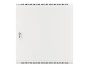 Комуникационен шкаф Lanberg rack cabinet 19" wall-mount 12U/600x450 for self-assembly with metal door grey (flat pack)