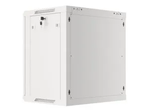 Комуникационен шкаф Lanberg rack cabinet 19" wall-mount 12U/600x450 for self-assembly with metal door grey (flat pack)