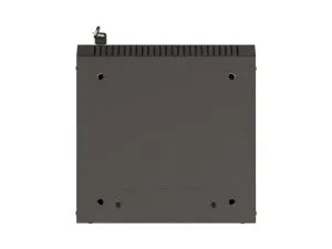 Комуникационен шкаф Lanberg rack cabinet 10" wall-mount 6U/300x300 (flat pack) with glass door black