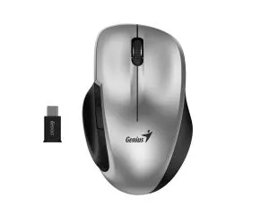 Genius Mouse Wireless Silent - Ergo 8200S Silver - Silent, 2.4GHz, USB-C receiver