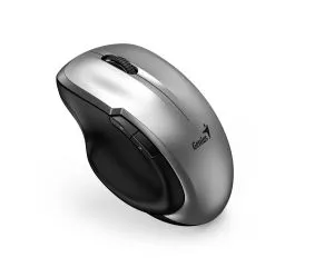 Genius Mouse Wireless Silent - Ergo 8200S Silver - Silent, 2.4GHz, USB-C receiver