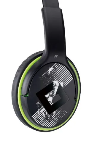Genius Headset HS-400A - 3.5 mm, Mic, Black/Green