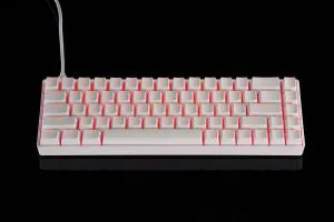 Madlions Professional Gaming Mechanical Keyboard FIRE 68 RGB - 8K, Gateron Dual-Rail Magnetic Switches [Linear], RGB - White