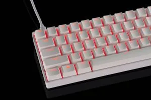 Madlions Professional Gaming Mechanical Keyboard FIRE 68 RGB - 8K, Gateron Dual-Rail Magnetic Switches [Linear], RGB - White