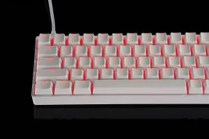 Madlions Professional Gaming Mechanical Keyboard FIRE 68 RGB - 8K, Gateron Dual-Rail Magnetic Switches [Linear], RGB - White