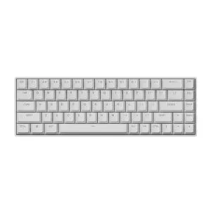 Madlions Professional Gaming Mechanical Keyboard FIRE 68 RGB - 8K, Gateron Dual-Rail Magnetic Switches [Linear], RGB - White