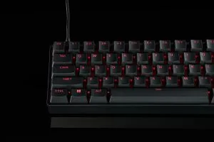 Madlions Professional Gaming Mechanical Keyboard FIRE 68 RGB - 8K, Gateron Dual-Rail Magnetic Switches [Linear], RGB - Black