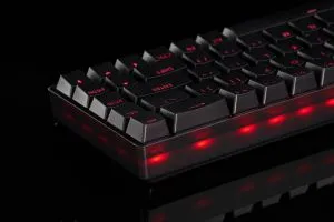 Madlions Professional Gaming Mechanical Keyboard FIRE 68 RGB - 8K, Gateron Dual-Rail Magnetic Switches [Linear], RGB - Black