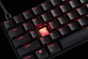 Madlions Professional Gaming Mechanical Keyboard FIRE 68 RGB - 8K, Gateron Dual-Rail Magnetic Switches [Linear], RGB - Black