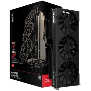 XFX Swift AMD Radeon RX 9070XT Triple fan Gaming Edition with 16GB GDDR6 HDMI 3xDP, AMD RDNA 4