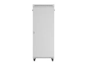 Комуникационен шкаф Lanberg rack cabinet 19" free-standing 42U/800x1000 (flat pack) with glass door lcd grey v2