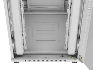 Комуникационен шкаф Lanberg rack cabinet 19" free-standing 42U/800x1000 (flat pack) with glass door lcd grey v2