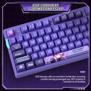 VGN безжична геймърска механична клавиатура Wireless Gaming Mechanical Keyboard - V87 Starry Sky - Dynamic Silver Switches [Linear]
