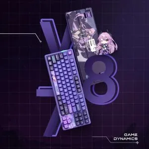 VGN безжична геймърска механична клавиатура Wireless Gaming Mechanical Keyboard - V87 Starry Sky - Dynamic Silver Switches [Linear]