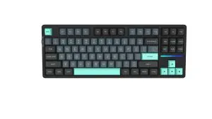 VGN безжична геймърска механична клавиатура Wireless Gaming Mechanical Keyboard - V87 Caribbean Blue - Power Silver Switches [Linear]