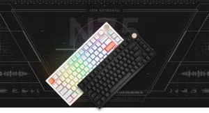 VGN безжична геймърска механична клавиатура Wireless Gaming Mechanical Keyboard - N75 PRO Caribbean Blue - Azure Switches [Linear]