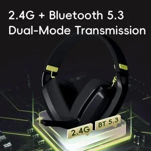 VGN безжични геймърски слушалки Wireless Gaming Headphones - SIREN V1 White - Bluetooth 5.3, 2.4G
