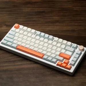 VGN професионална геймърска механична клавиатура Professional Gaming Mechanical Keyboard N75 RGB Jelly Orange - Power Silver Switches [Linear]
