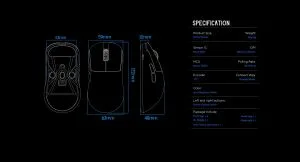 Lamzu INCA 8K - Wireless Gaming Mouse - White
