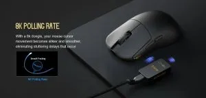 Lamzu INCA 8K - Wireless Gaming Mouse - White