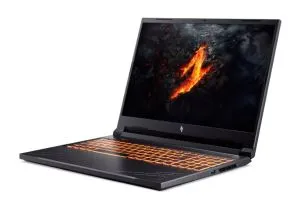 Лаптоп Acer Nitro 16, ANV16-41-R3NF, AMD Ryzen 5 8645HS, (4.30GHz up to 5.00GHz,16MB),16" WQXGA (1920x1600) IPS 165Hz, 1*16GB DDR5 (1 slot free), 512 GB PCIe NVMe SSD, GeForce RTX 3050 6GB GDDR6, Wifi 802.11AX, BT 5.3, No Os, Black