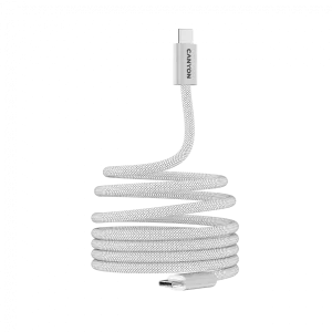 CANYON cable OnWire 60MG C-C 60W Magnet Braided 1m White