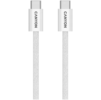 CANYON cable OnWire 60MG C-C 60W Magnet Braided 1m White