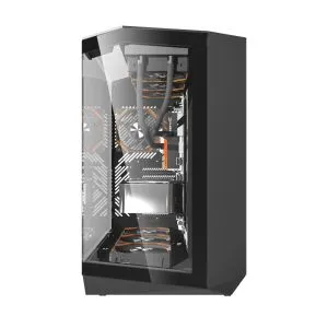 Darkflash Case ATX - DY470 Shadow Black - 4 x 120 mm Infinity Mirror Fans
