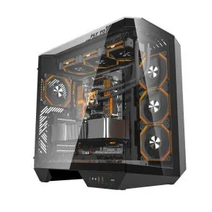 Darkflash Case ATX - DY470 Shadow Black - 4 x 120 mm Infinity Mirror Fans