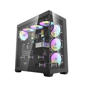 Darkflash Case ATX - DS900 Black - USB-C
