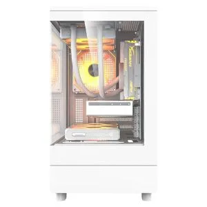 Darkflash Case mATX - DB330M White - Reversed fans included