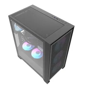 Darkflash кутия Case ATX - DRX70 Mesh Black - Addressable RGB 4 fans, USB-C