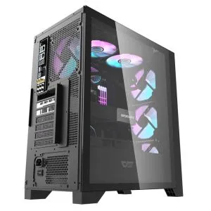 Darkflash кутия Case ATX - DRX70 Mesh Black - Addressable RGB 4 fans, USB-C