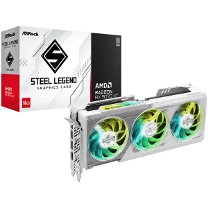 ASROCK Video Card AMD Radeon RX 9070 XT Steel Legend 16GB