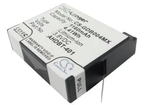 Батерия за камера GOPRO Hero 4; HERO 4 Plus  AHDBT-401  3,8V 1160mAh   LIIon Cameron Sino