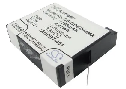 Батерия за камера GOPRO Hero 4; HERO 4 Plus  AHDBT-401  3,8V 1160mAh   LIIon Cameron Sino