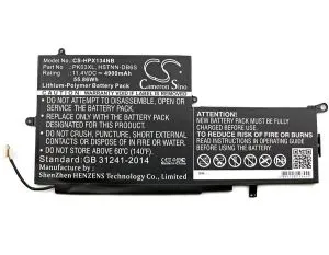 Laptop Battery for  HP HSTNN-DB6S PK03XL for Spectre Pro X360, 11,4V 4900mAh CAMERON SINO
