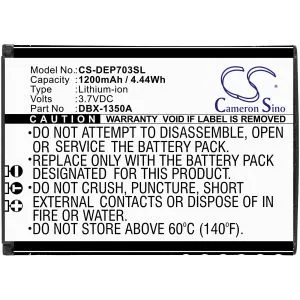 Mobile battery  DORO 7030, 7031, 7080, DFC-0270  DBX-1350A LiIon 3,7V 1200mAh CAMERON SINO
