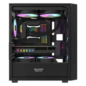 Darkflash Case ATX - DK353 Black - 4 fans included