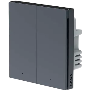 Aqara Smart Wall Switch H1 (with neutral, double rocker): Model: WS-EUK04; SKU: AK074RUG01