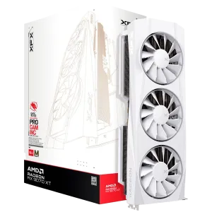 XFX Quicksilver AMD Radeon RX 9070XT White Magnetic Air Edition with 16GB GDDR6 HDMI 3xDP, AMD RDNA 4