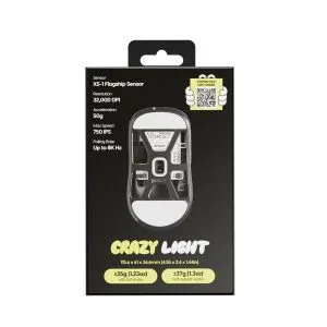 Pulsar професионална геймърска мишка Wireless Gaming Mouse X2 CrazyLight Jet Black 8K