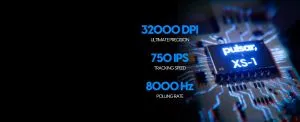 Pulsar професионална геймърска мишка Wireless Gaming Mouse X2 CrazyLight Aqua Zest 8K